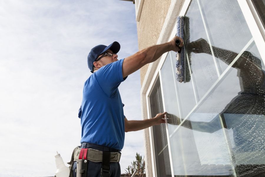 Commercial Window Cleaning by Vamp Building Maintenance of Columbia