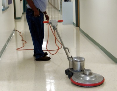 Floor stripping by Vamp Building Maintenance of Columbia